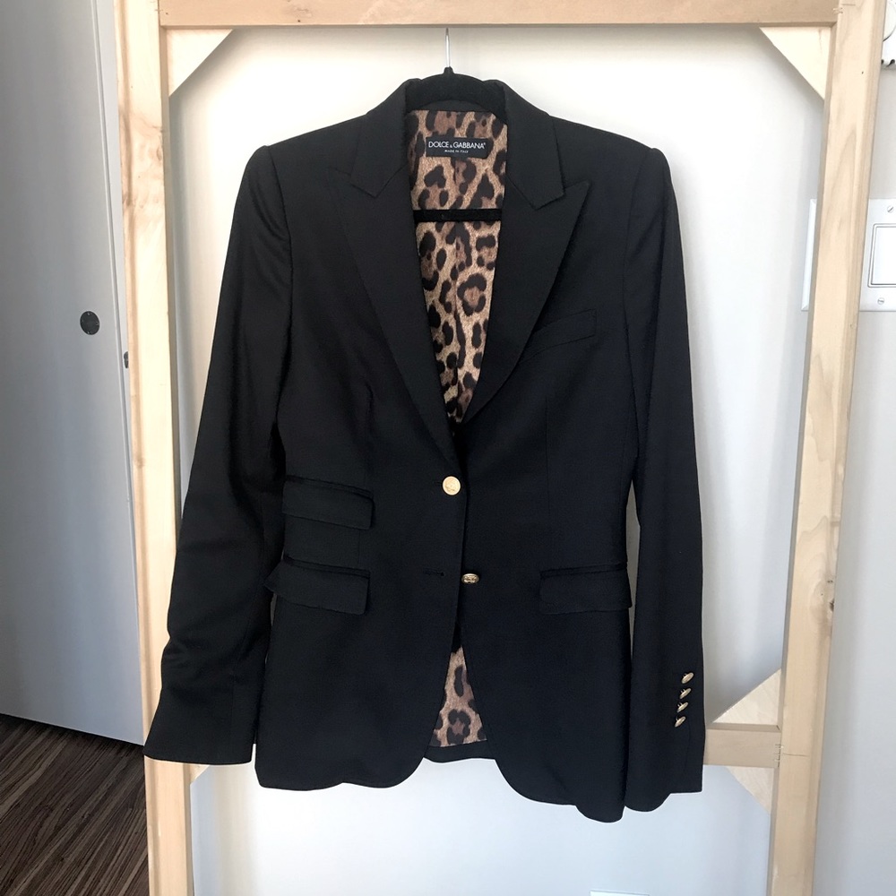Black blazer dolce gabbana